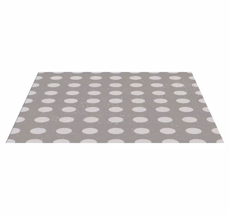 Tapis vinyle rayures motif à pois - TenStickers