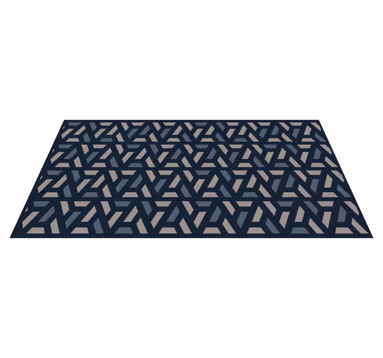 Tapis vinyles géométriques angles imbriqués - TenStickers