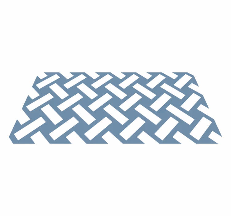 Tapis vinyles géométriques chevron contrasté - TenStickers