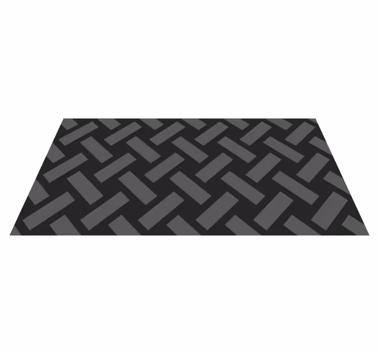 Tapis vinyles géométriques chevrons monochromes - TenStickers