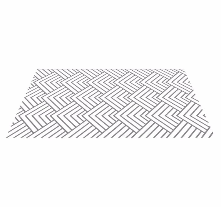 Tapis vinyle géométrique style labyrinthe  - TenStickers