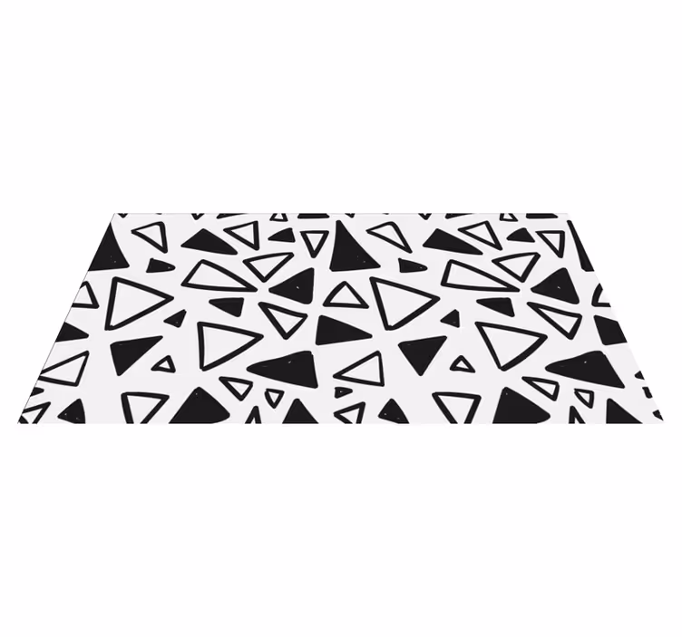 Tapis vinyles géométriques abstrait triangulaire - TenStickers