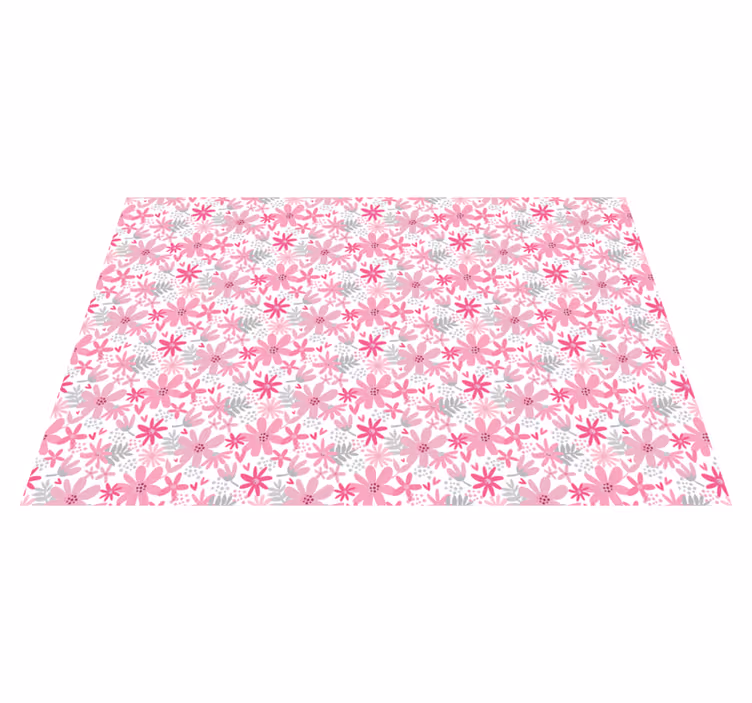 Tapis vinyle fleurs et plantes motif d'éclat floral - TenStickers