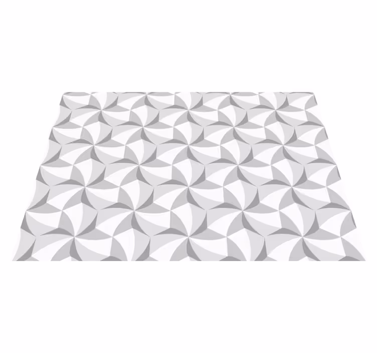 Tapis vinyles géométriques motif de tourbillon abstrait - TenStickers