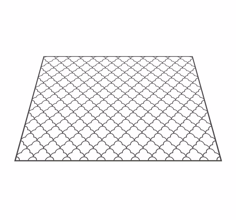 Tapis vinyle géométrique superposition classique - TenStickers