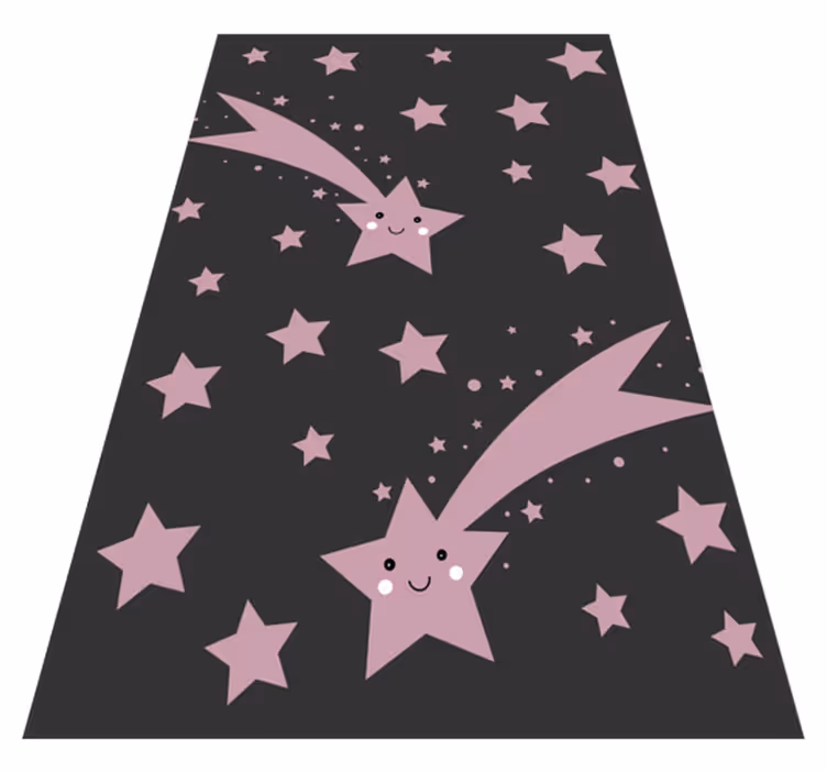 Tapis vinyle étoiles filantes  - TenStickers