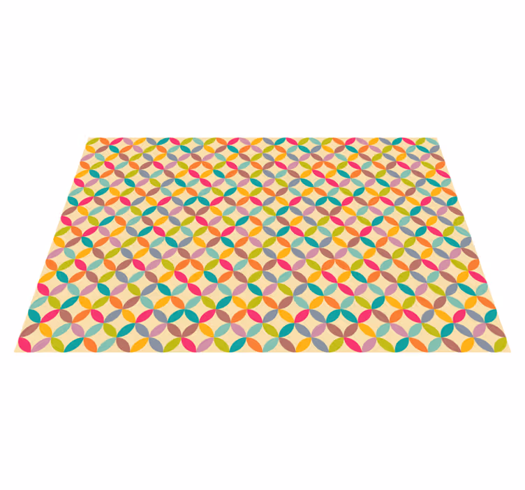 Tapis vinyles géométriques coloré géométrique - TenStickers