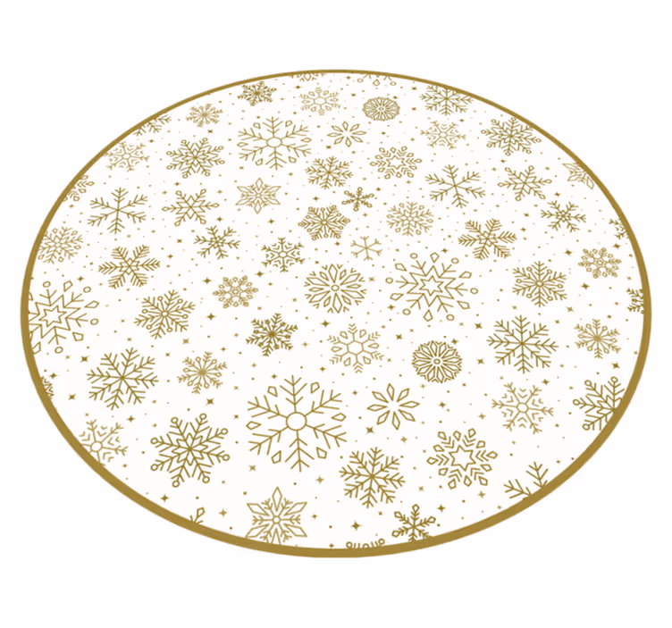 Tapis vinyle Noël flocons de neige  - TenStickers