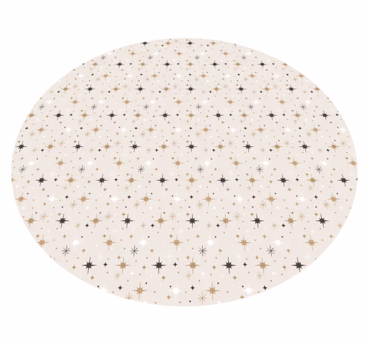Tapis vinyle étoile motif étoilé - TenStickers