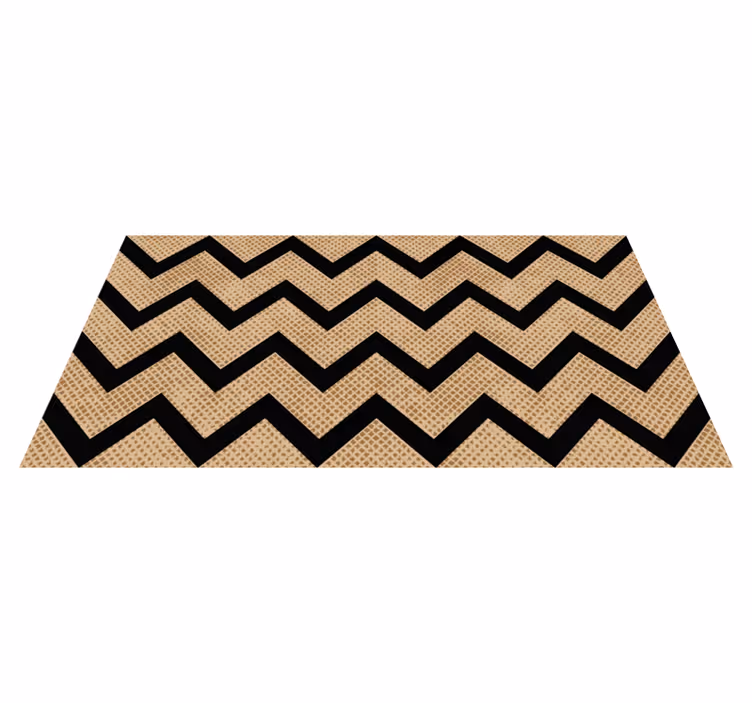 Tapis vinyles géométriques chevron texturé - TenStickers