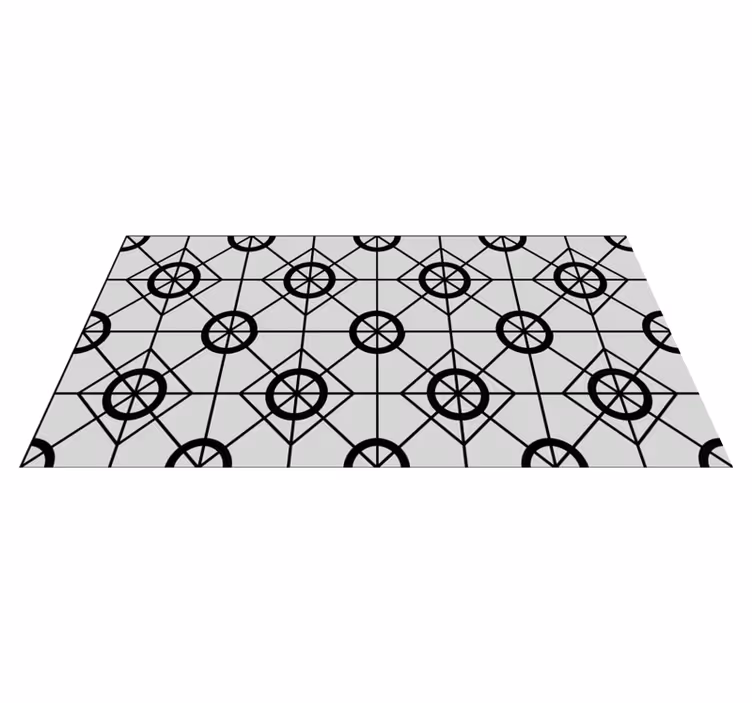 Tapis vinyles géométriques conception géométrique en vinyle - TenStickers