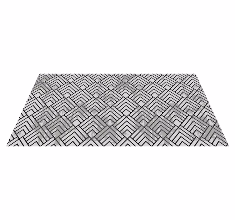 Tapis vinyles géométriques chevron géométrique - TenStickers