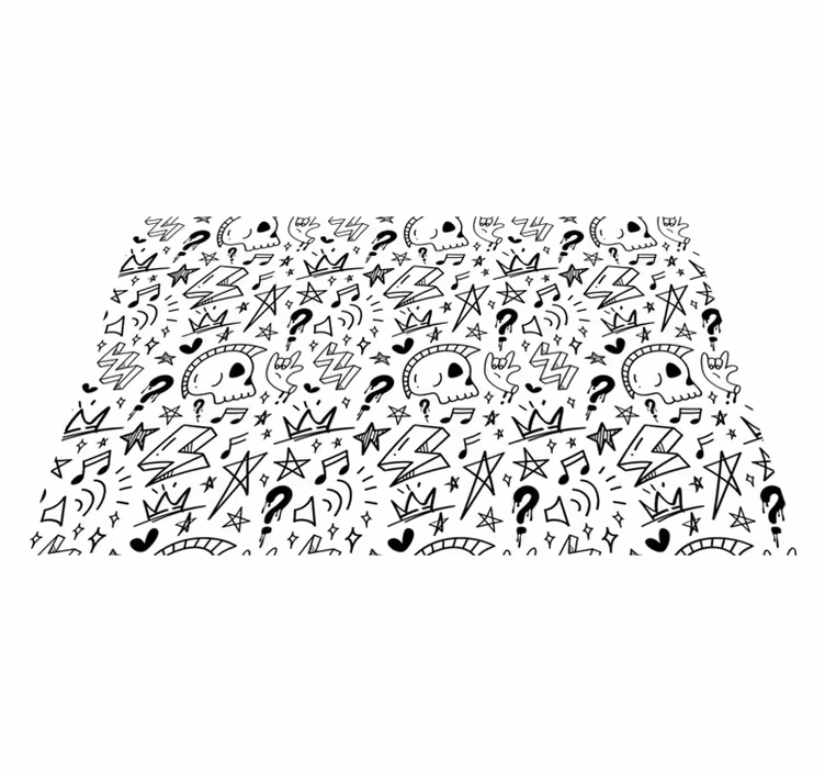 Tapis vinyle ado modèles éclectiques pour adolescents - TenStickers
