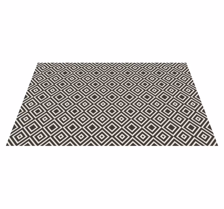 Tapis vinyles géométriques motif à motifs de diamants - TenStickers