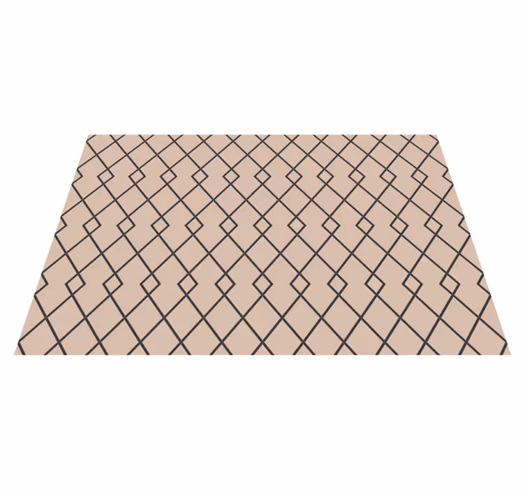 Tapis vinyles géométriques motif de diamant gracieux - TenStickers