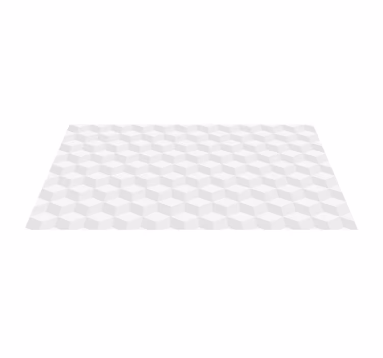 Tapis vinyles géométriques illusion cubique - TenStickers