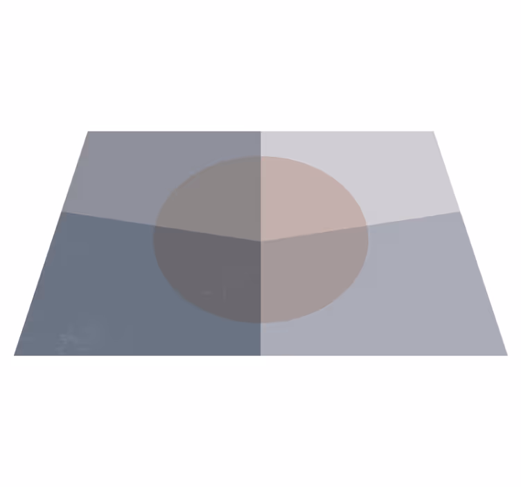 Tapis vinyles géométriques cercles qui se chevauchent - TenStickers