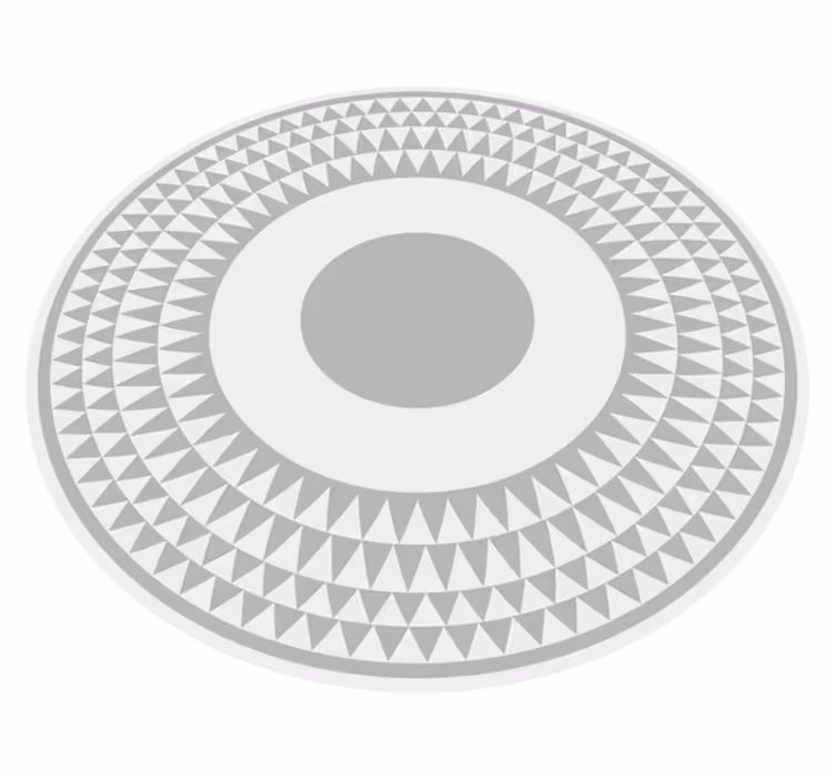 Tapis vinyles géométriques motif de cercles concentriques - TenStickers