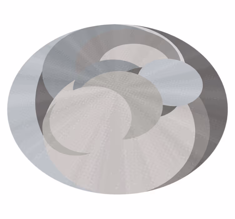 Tapis vinyles géométriques illusion de cercles superposés - TenStickers
