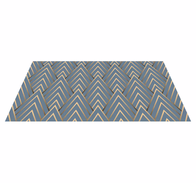 Tapis vinyle motif de chevron géométrique - TenStickers