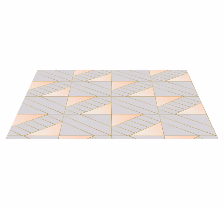 Tapis vinyle motif géométrique tons pastel - TenStickers
