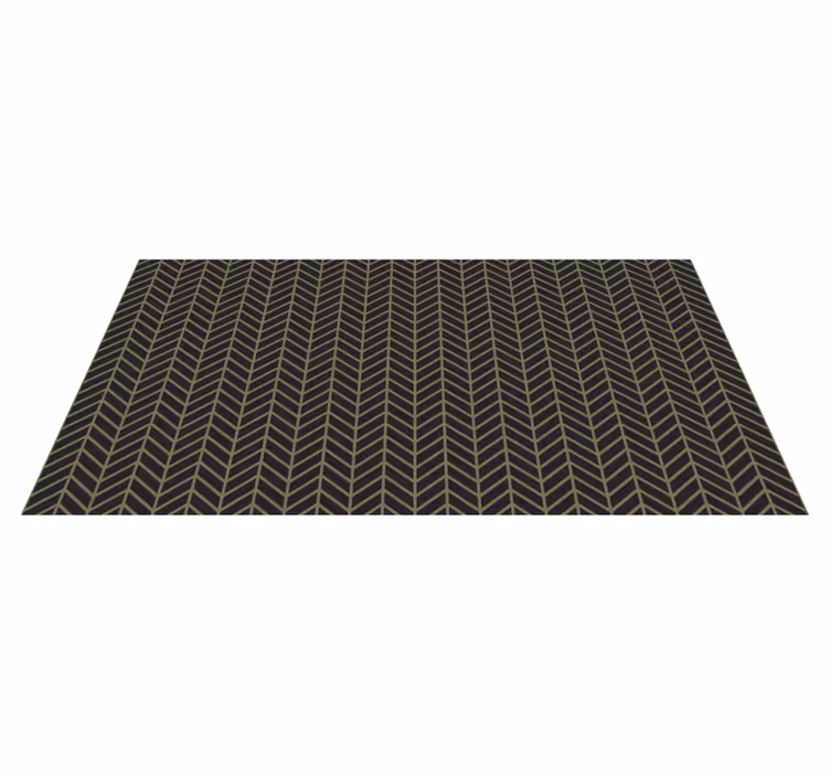 Tapis vinyle motif rayé chevrons - TenStickers