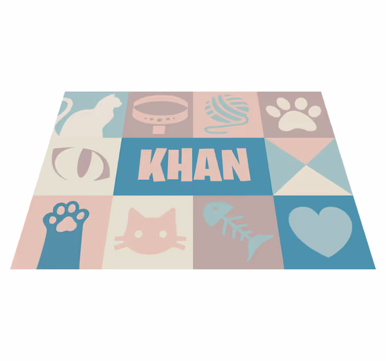 Tapis vinyle Chats personnalisé - TenStickers