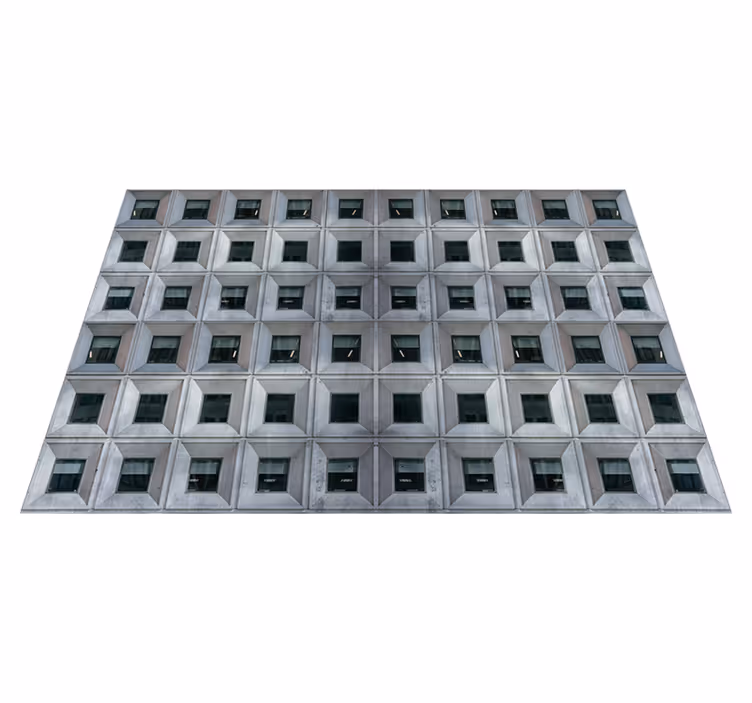 Tapis vinyle motif Architecture brutaliste - TenStickers