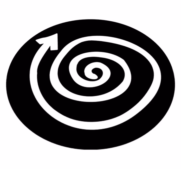 Tapis vinyle chambre Spirale - TenStickers