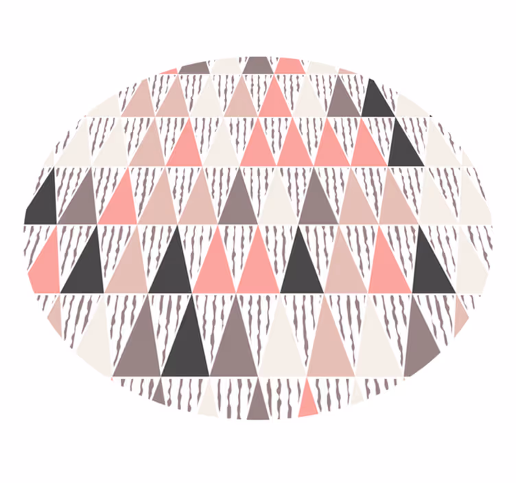 Tapis vinyle Motif triangles en couleur - TenStickers