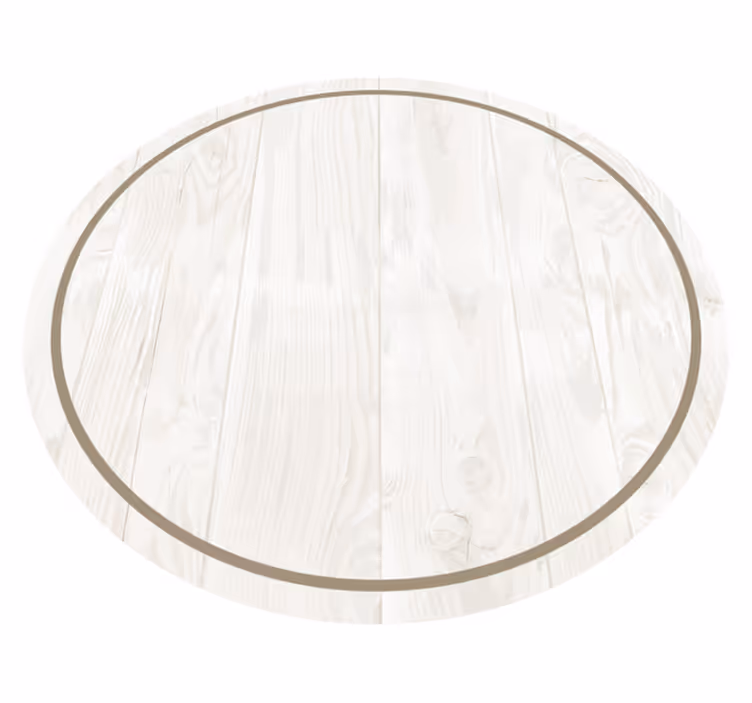 Tapis vinyle retro bois blanc - TenStickers