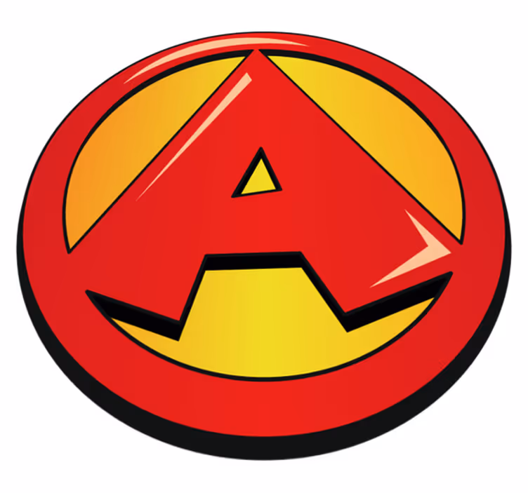 Tapis vinyle prénom Super lettre initiale - TenStickers