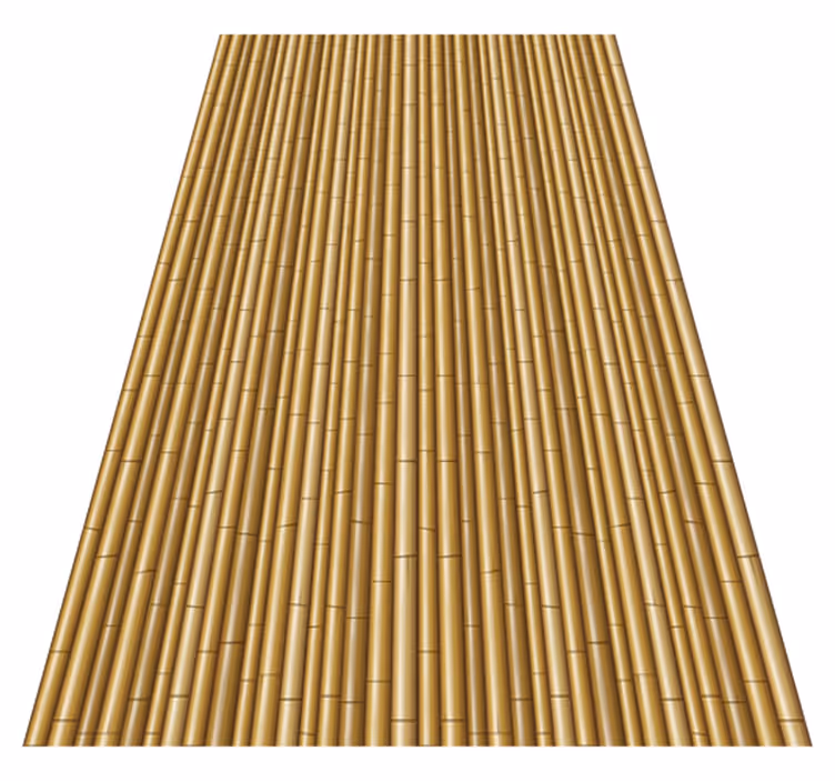 Tapis vinyle motif imitation bambou - TenStickers