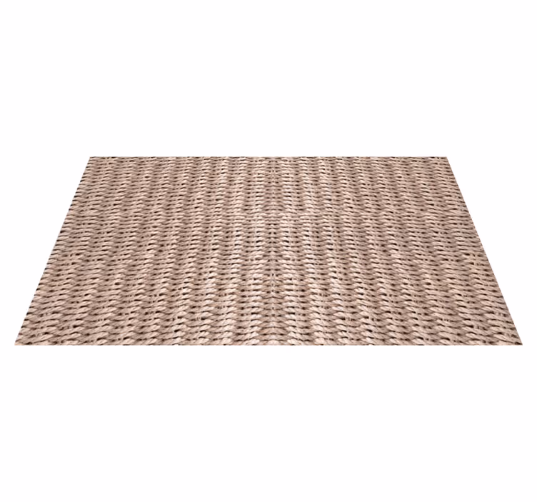 Tapis vinyle imitation jonc tressé - TenStickers