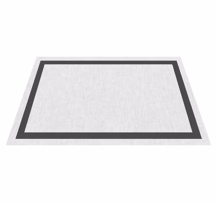 Tapis vinyle blanc et gris imitation moquette - TenStickers