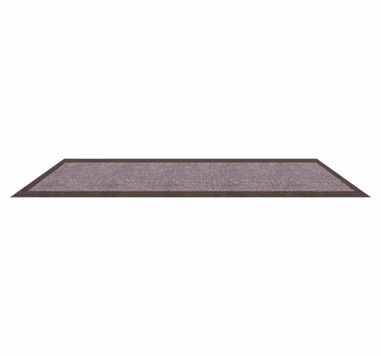 Tapis vinyle moderne tons bruns avec cadre - TenStickers