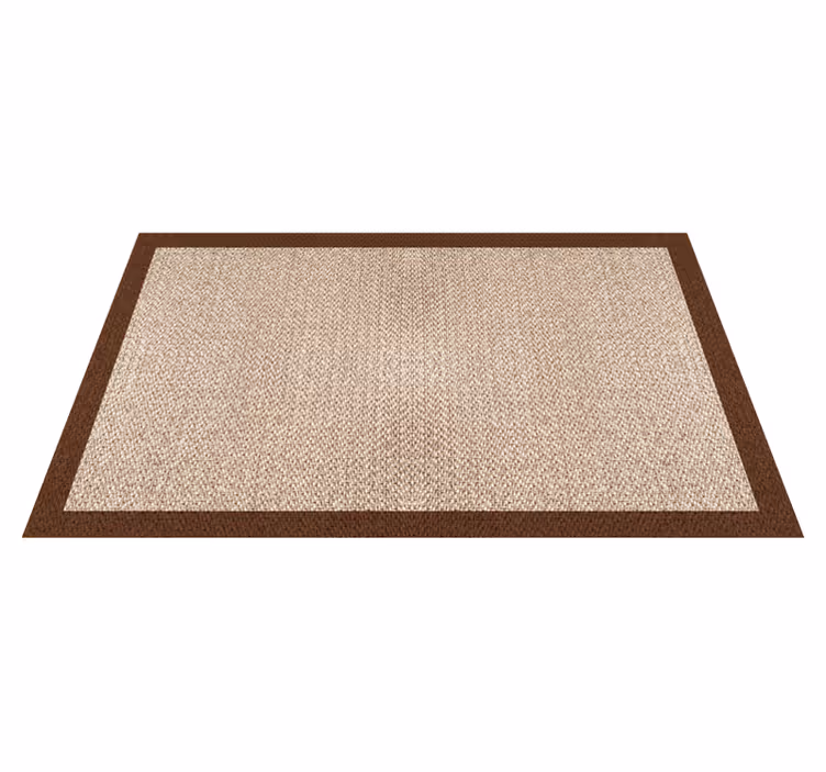 Tapis vinyle salon motif effet tissé - TenStickers