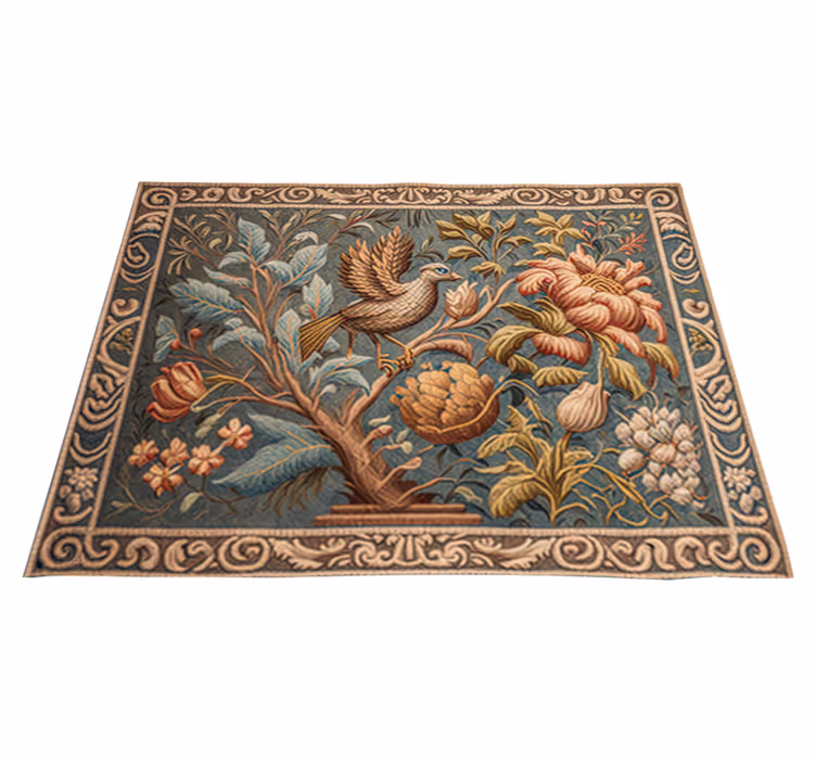 Tapis vintage tapisserie flamande - TenStickers