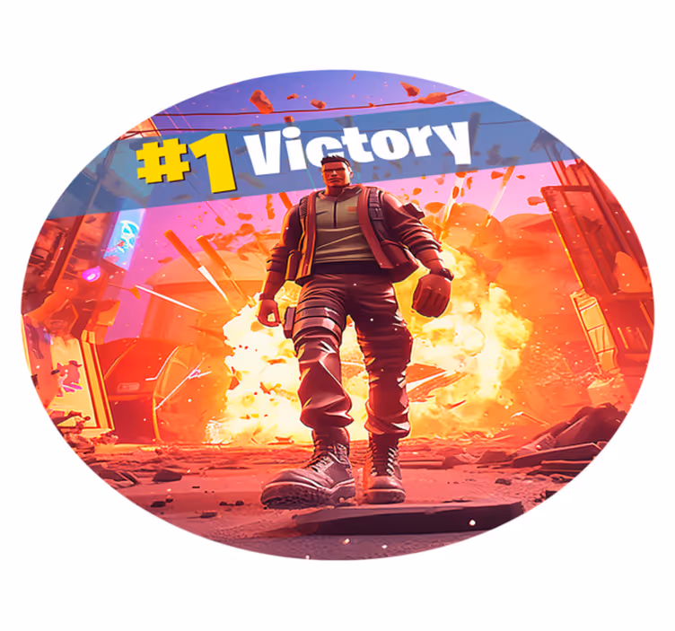 Tapis vinyle soldat de jeu vidéo  - TenStickers