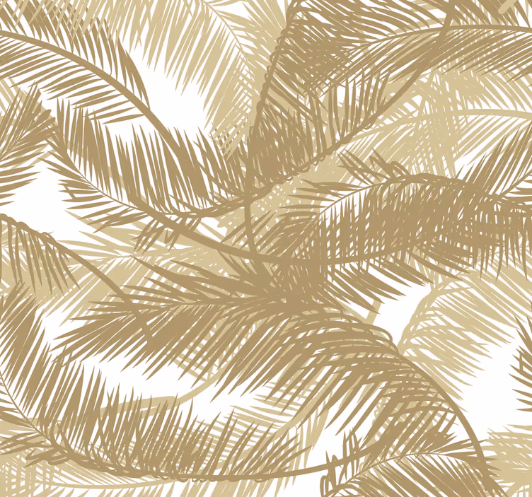 Papier peint feuillage motif de palmier luxuriant - TenStickers