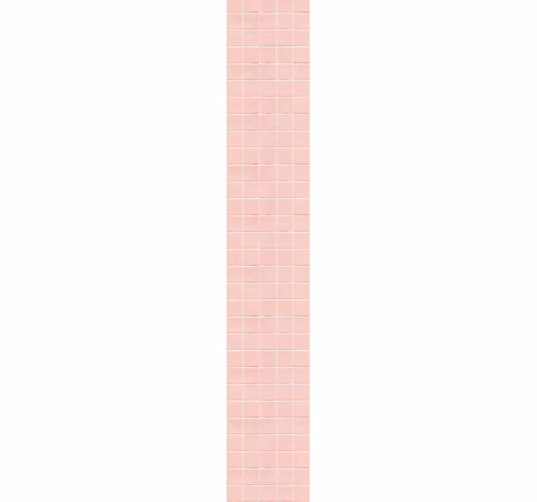 Papier peint carreaux de ciment motif mosaïque rose - TenStickers