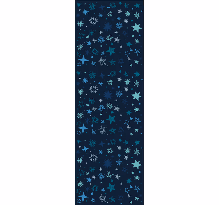 Papier peint étoiles scène de nuit bleue - TenStickers