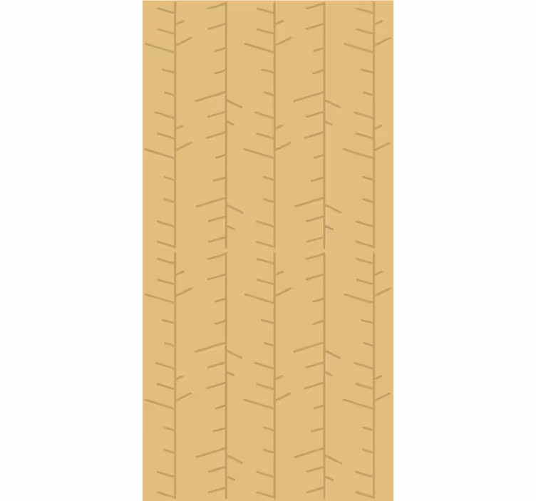 Papier peint arbres motif minimaliste stylisé - TenStickers