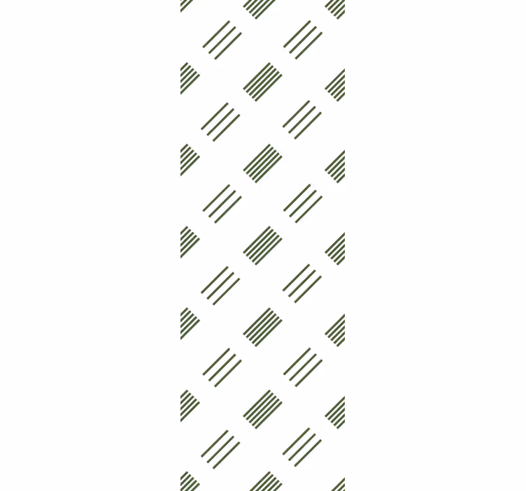 Papier peint moderne design vert et blanc - TenStickers