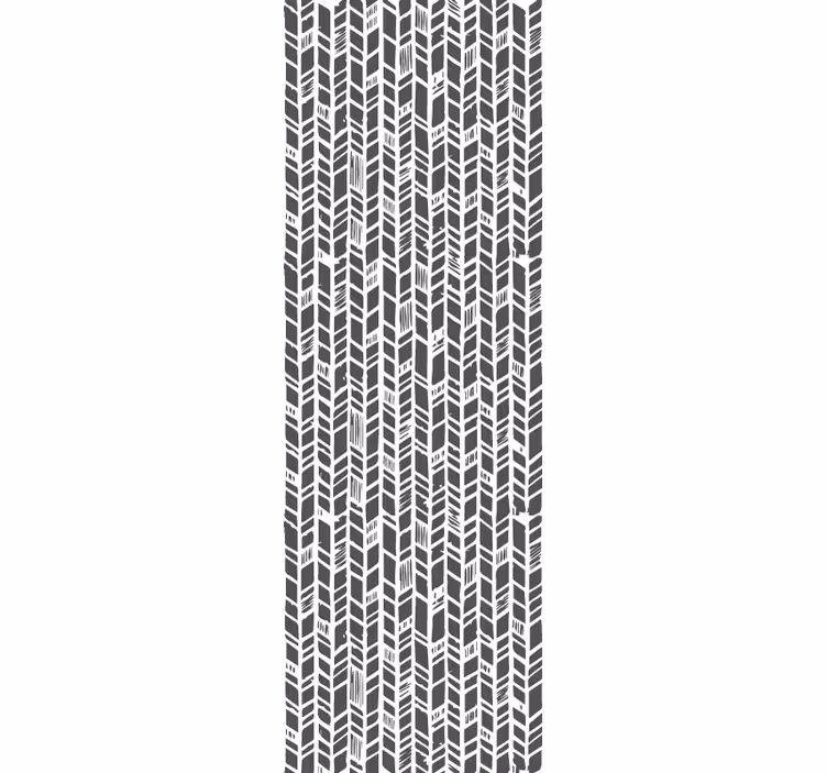 Papier peint entrée chevron gris stylisé - TenStickers