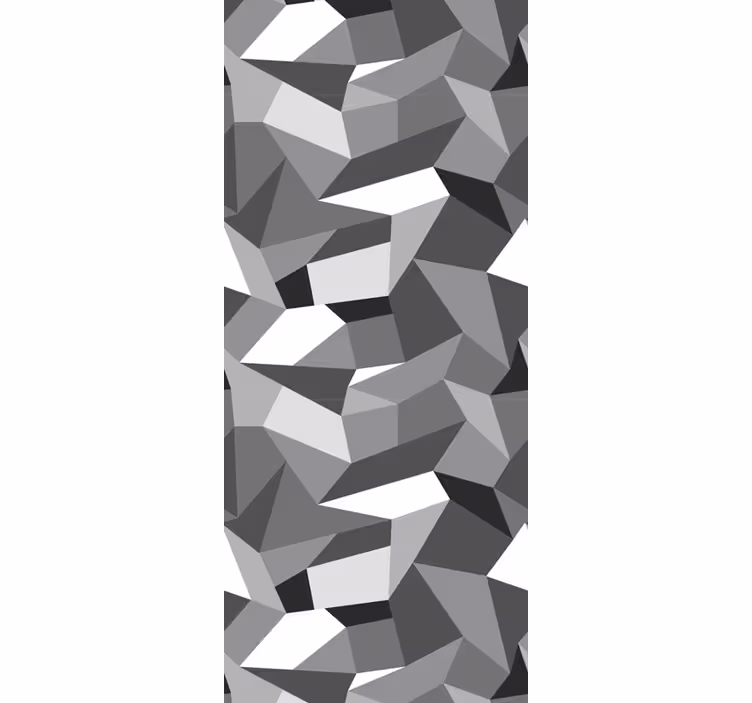 Papier peint formes géométriques gris irréguliers - TenStickers