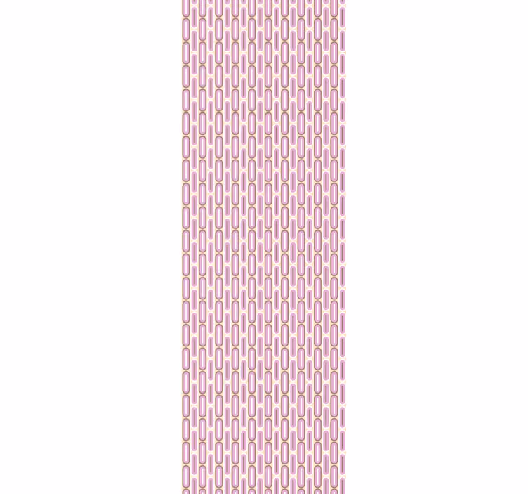 Papier peint entrée motif rose incurvé - TenStickers