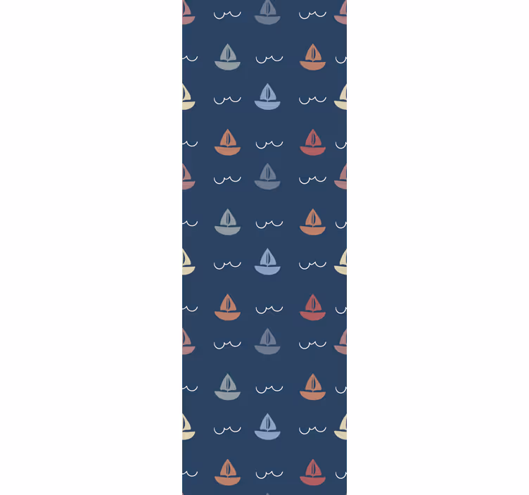 Papier peint chambre enfant motif de voiliers - TenStickers