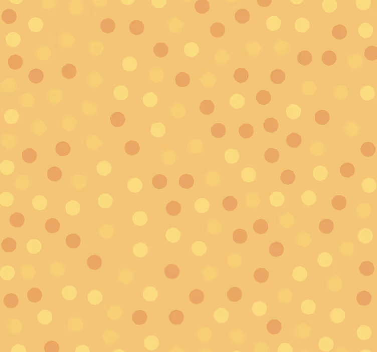 Papier peint cercles motif à pois ensoleillés - TenStickers