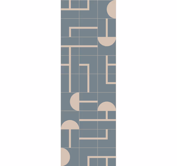 Papier peint formes géométriques beige stylées - TenStickers